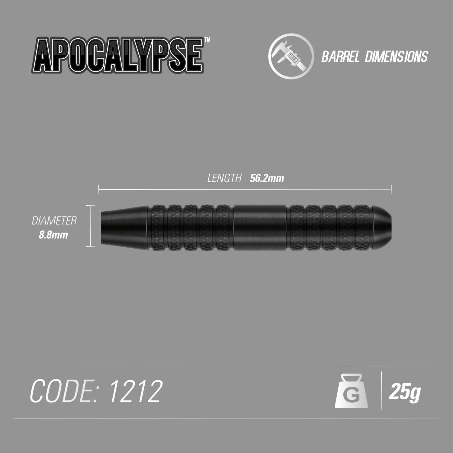 Winmau Apocalypse steeltip dartpijlen | Black Coated Brass | Specialist - Afbeelding 6