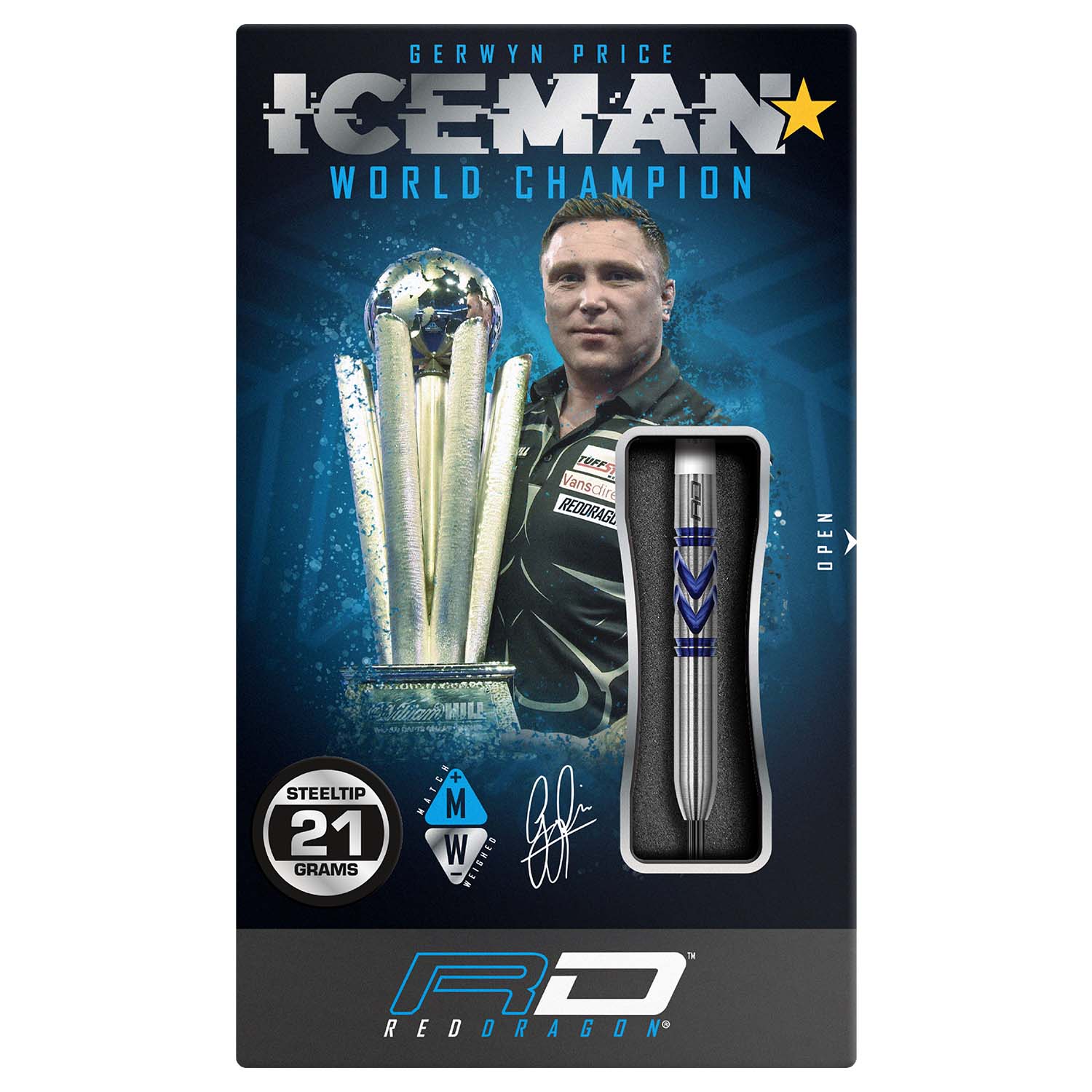 Red Dragon Gerwyn Price Avalanche Pro | Steeltip dartpijlen | 90% Tungsten - Afbeelding 6