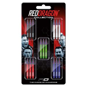 Red Dragon Nitro Ionic | Dart Shafts Card | Combo Pack | Medium