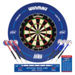 Winmau PDC Blue surround COMBO deal | Blade 6 dartbord + Surround + Winmau Starter pakket