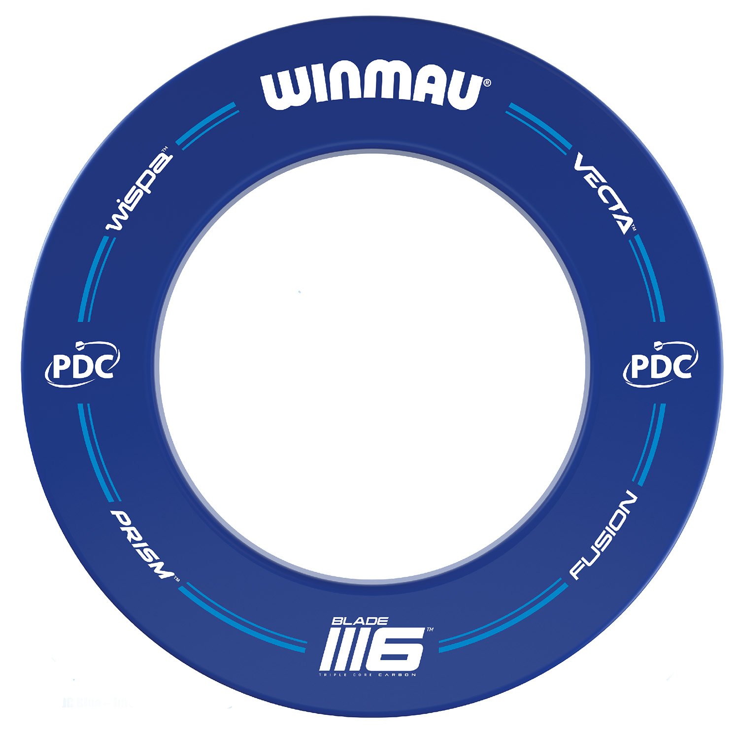 Winmau PDC Blue surround COMBO deal | Blade 6 dartbord + Surround + Winmau Starter pakket - Afbeelding 3
