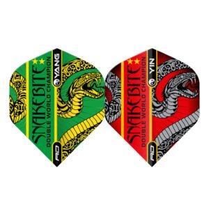 Red Dragon set van 3 flights | Peter Wright 'Snakebite' | Yin Yang Red & Green