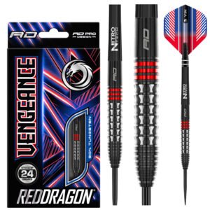 Red Dragon | Vengeance Red | Steeltip dartpijlen | 90% Tungsten