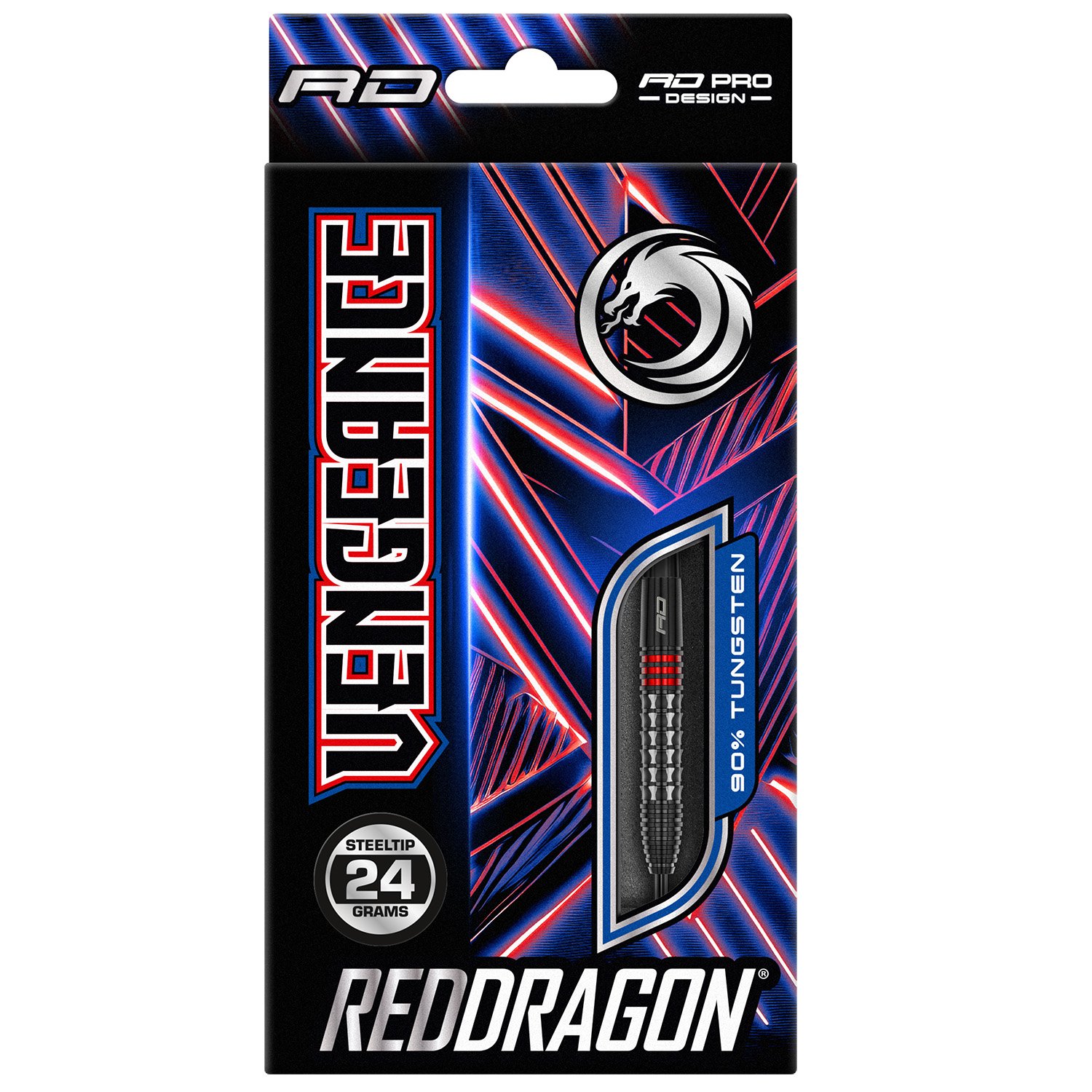 Red Dragon | Vengeance Red | Steeltip dartpijlen | 90% Tungsten - Afbeelding 6