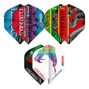 Red Dragon 3 sets van 3 flights | Peter Wright 'Snakebite' | Yin Yang Multipack