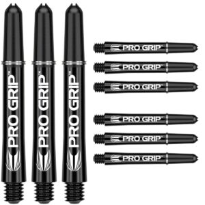 Target Pro Grip Black | Dart Shafts | Polycarbonate