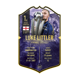 Ultimate Card Luke Littler 2025 | 37x25 cm