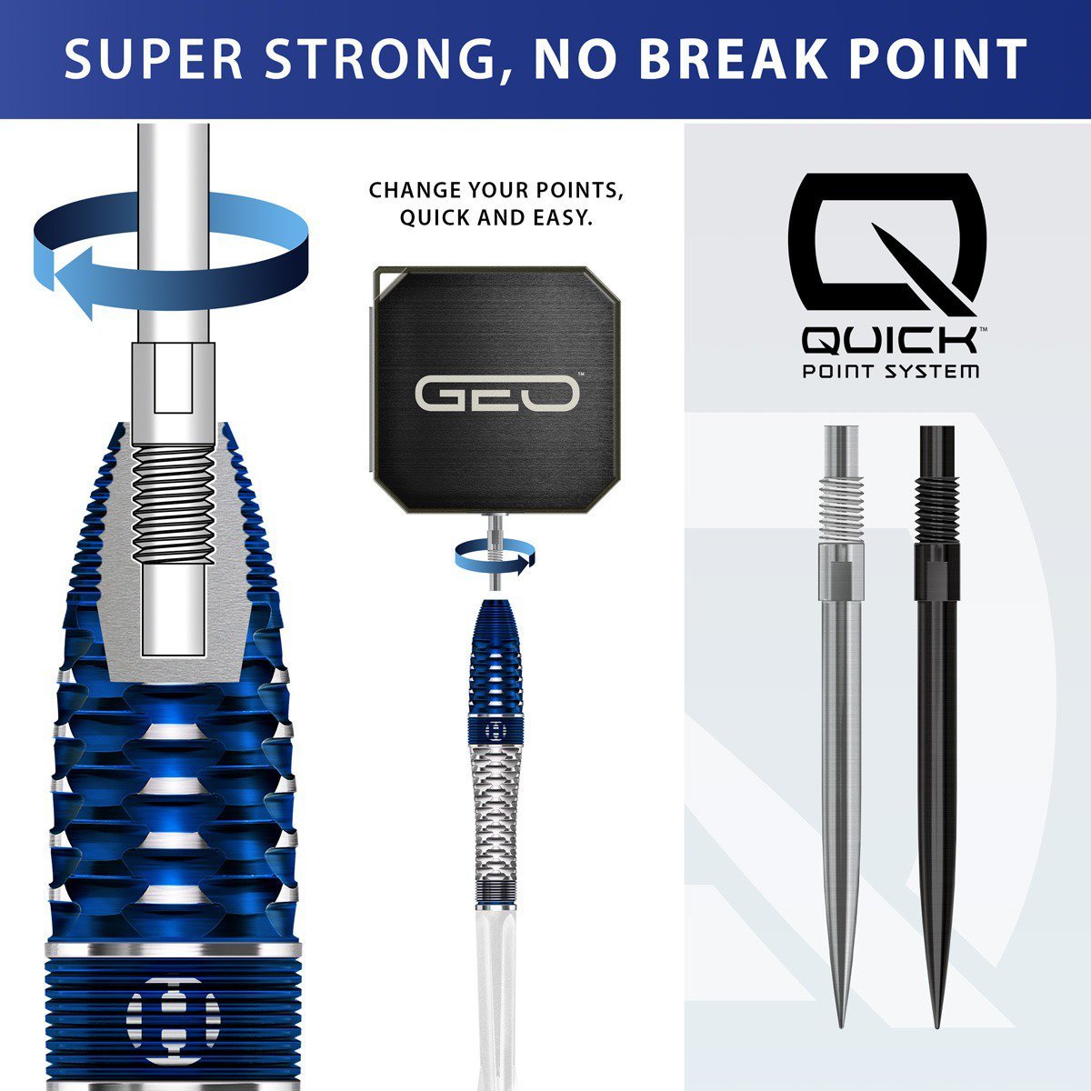 Harrows Geo Bomb 03 | Steeltip dartpijlen | 90% Tungsten | Meerdere Variaties - Afbeelding 7